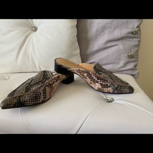 EUC Express snake print slip on